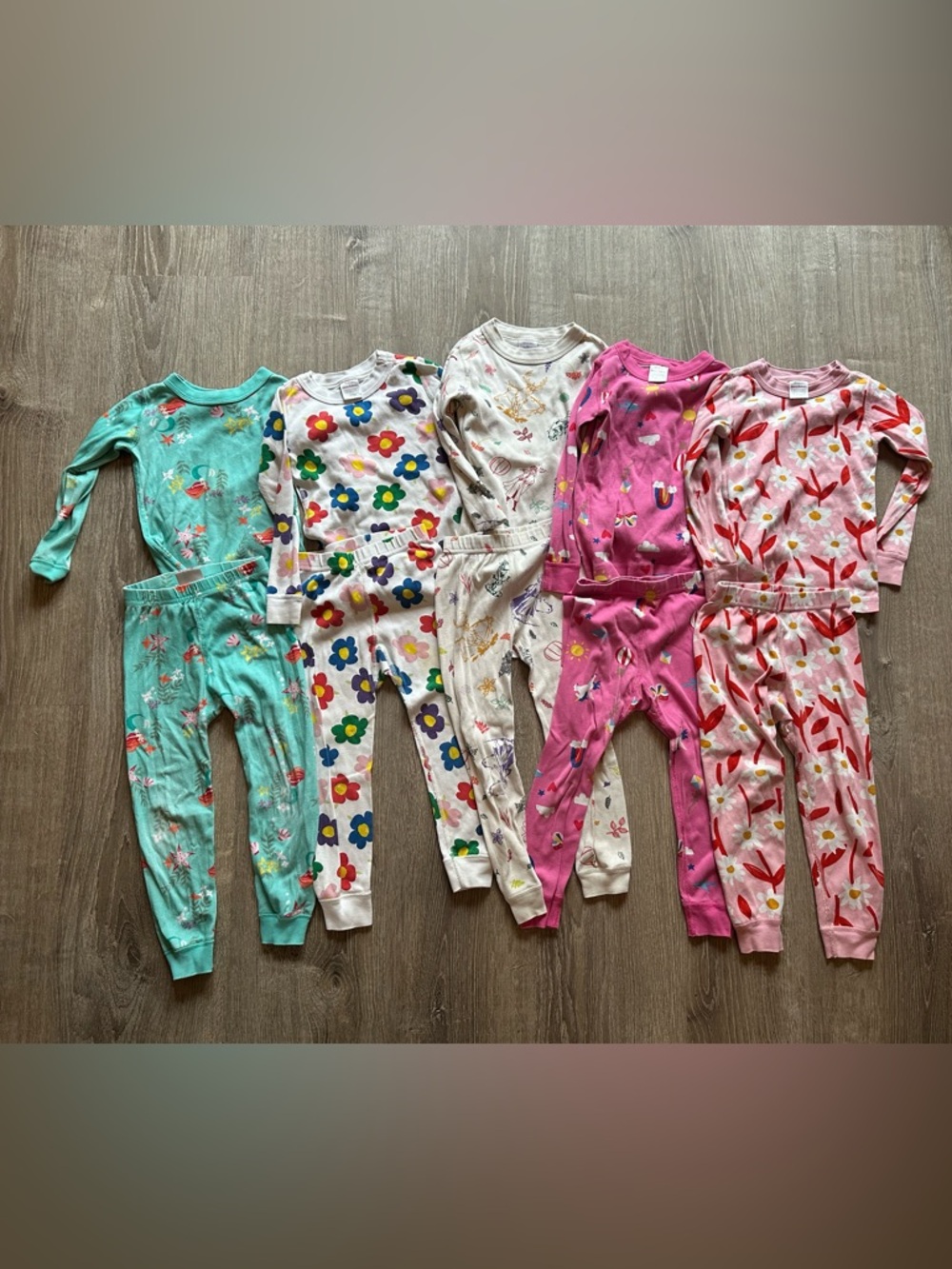 Hanna Andersson 4T Girls Long Pajamas - 5 Sets